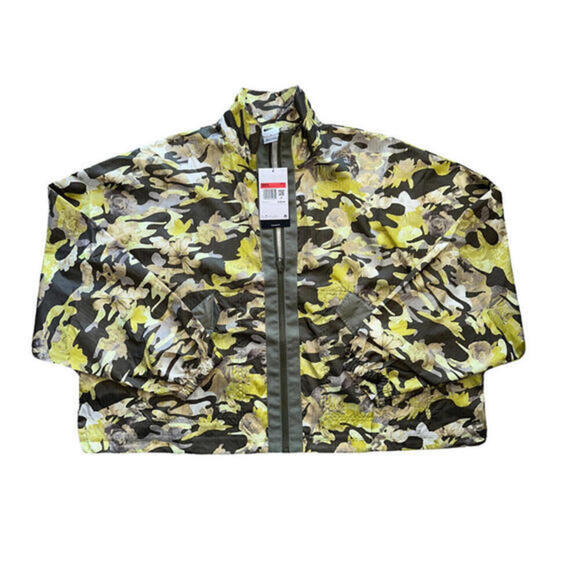 Nike Jackets & Blazers - Nike Jacket Womens Large Floral Full Zip Pockets Camo Sportswear Windbreaker